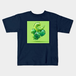 Dinosaur Balloons V Kids T-Shirt